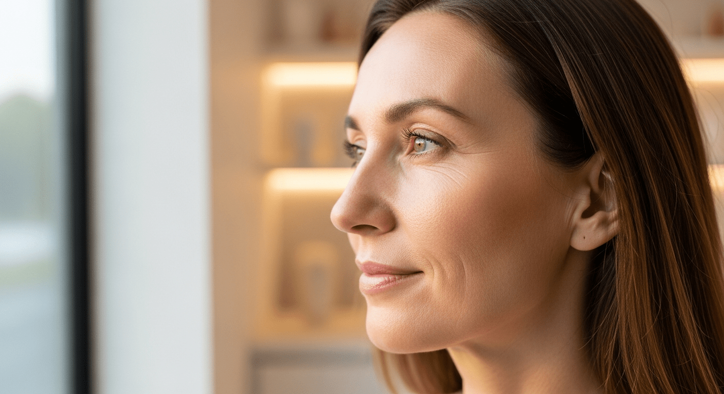 Dermatolożka Lea Clinic omawia protokół tretinoiny z pacjentką 45+ podczas konsultacji dermatologicznej w Krakowie